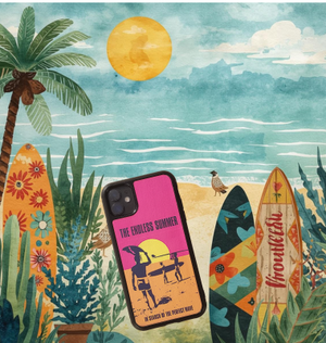 Coque en bois naturel Premium THE ENDLESS SUMMER - Protection iPhone MagSafe