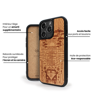 Coque iPhone en bois STORY II