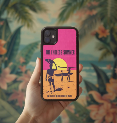 Coque en bois naturel Premium THE ENDLESS SUMMER - Protection iPhone MagSafe
