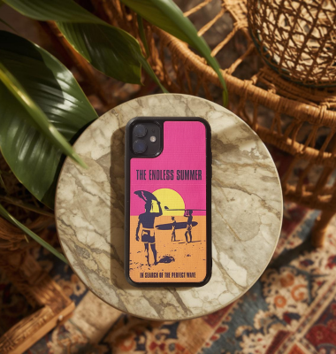 Coque en bois naturel Premium THE ENDLESS SUMMER - Protection iPhone MagSafe