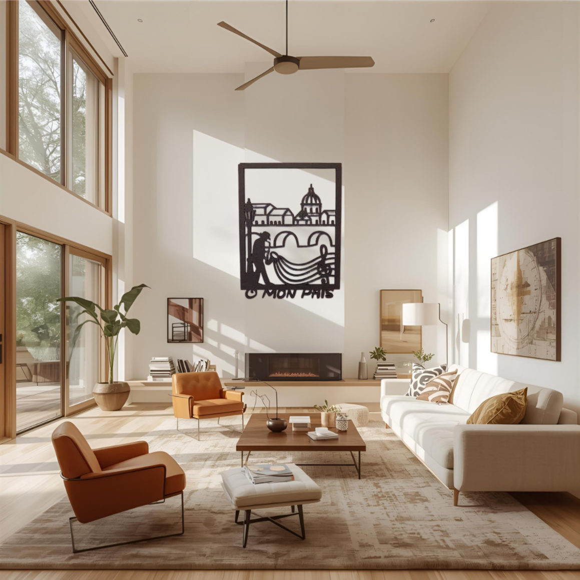 Tableau mural en bois - "Ô Mon Païs"  - Hommage à Toulouse et à Claude Nougaro