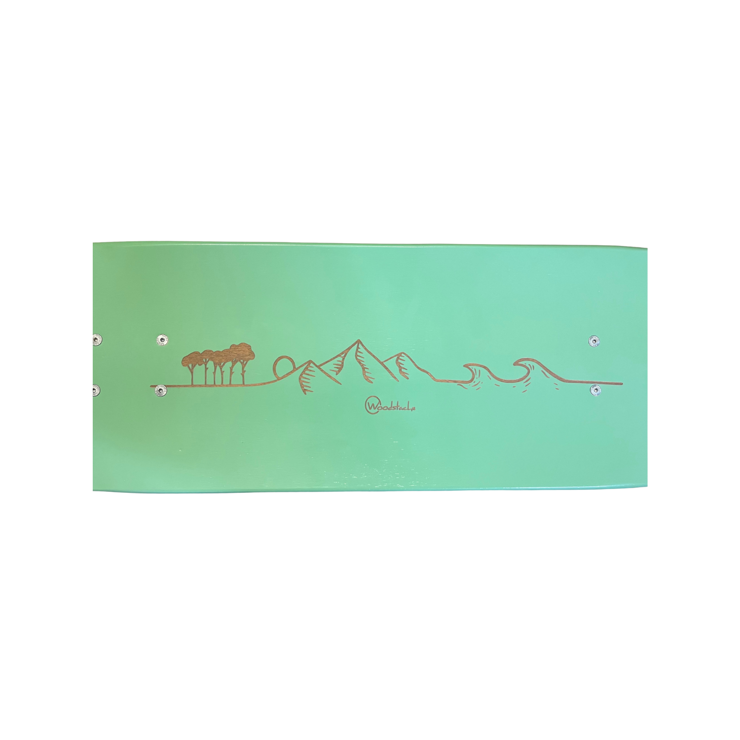 Banc Skate Bois Mint GROMMET Line Art Enfant - Pieds Ailerons Acier Premium Made in France