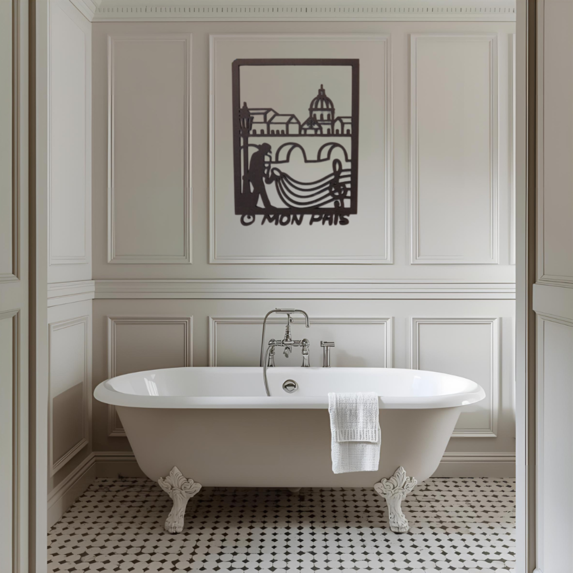 Tableau mural en bois - "Ô Mon Païs"  - Hommage à Toulouse et à Claude Nougaro