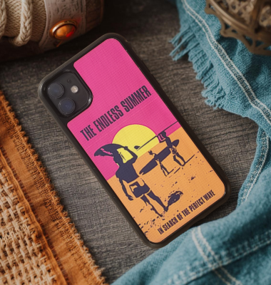 Coque en bois naturel Premium THE ENDLESS SUMMER - Protection iPhone MagSafe