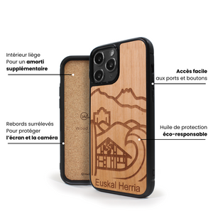 Coque iPhone en bois Euskal Herria