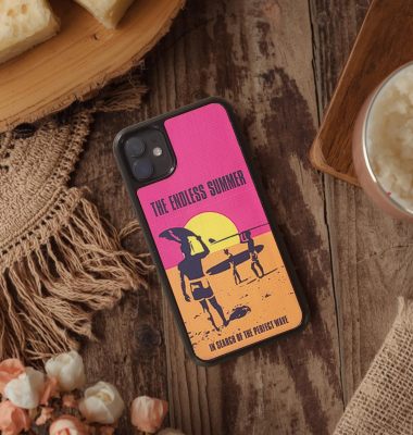 Coque en bois naturel Premium THE ENDLESS SUMMER - Protection iPhone MagSafe
