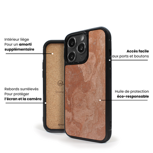 Coque iPhone en pierre RED CHILI