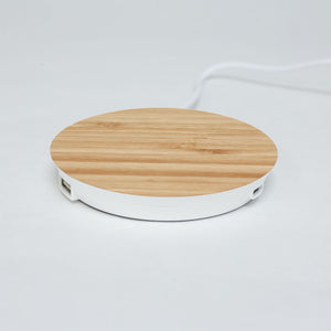 Chargeur à induction en bois Bambou