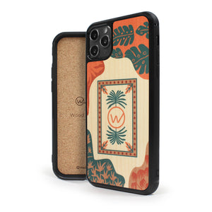 Coque iPhone en bois TROPICOLOR