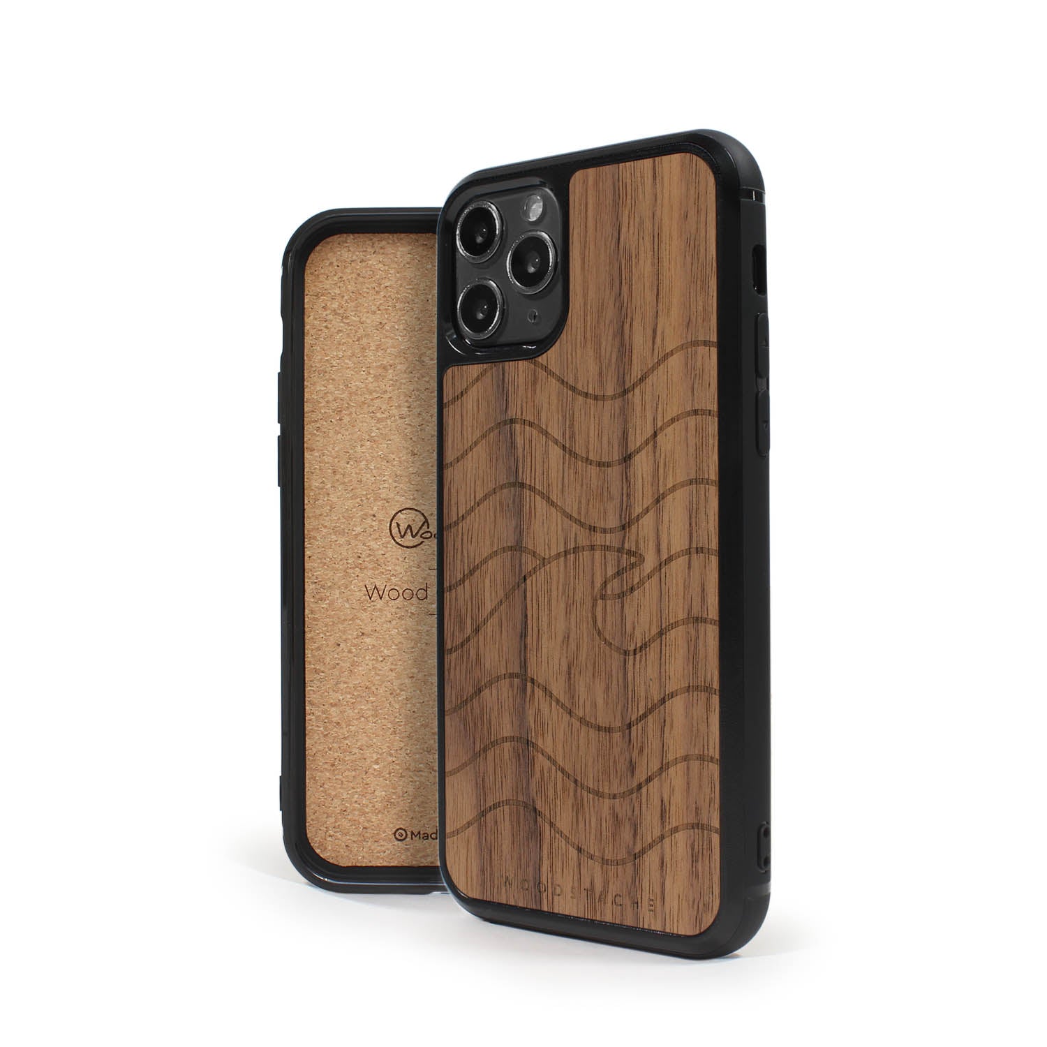 Coque iPhone en bois VAGUE