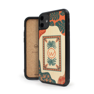 Coque iPhone en bois TROPICOLOR
