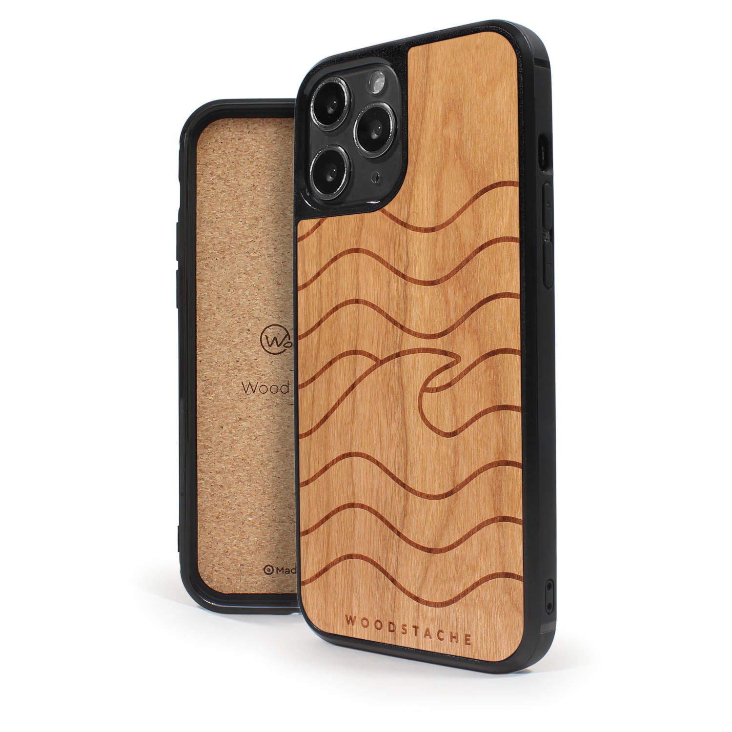 Coque iPhone en bois VAGUE