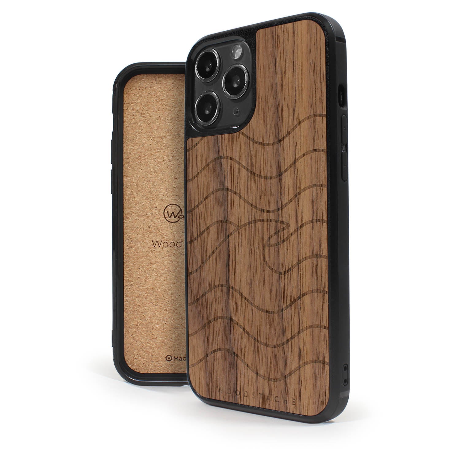 Coque iPhone en bois VAGUE