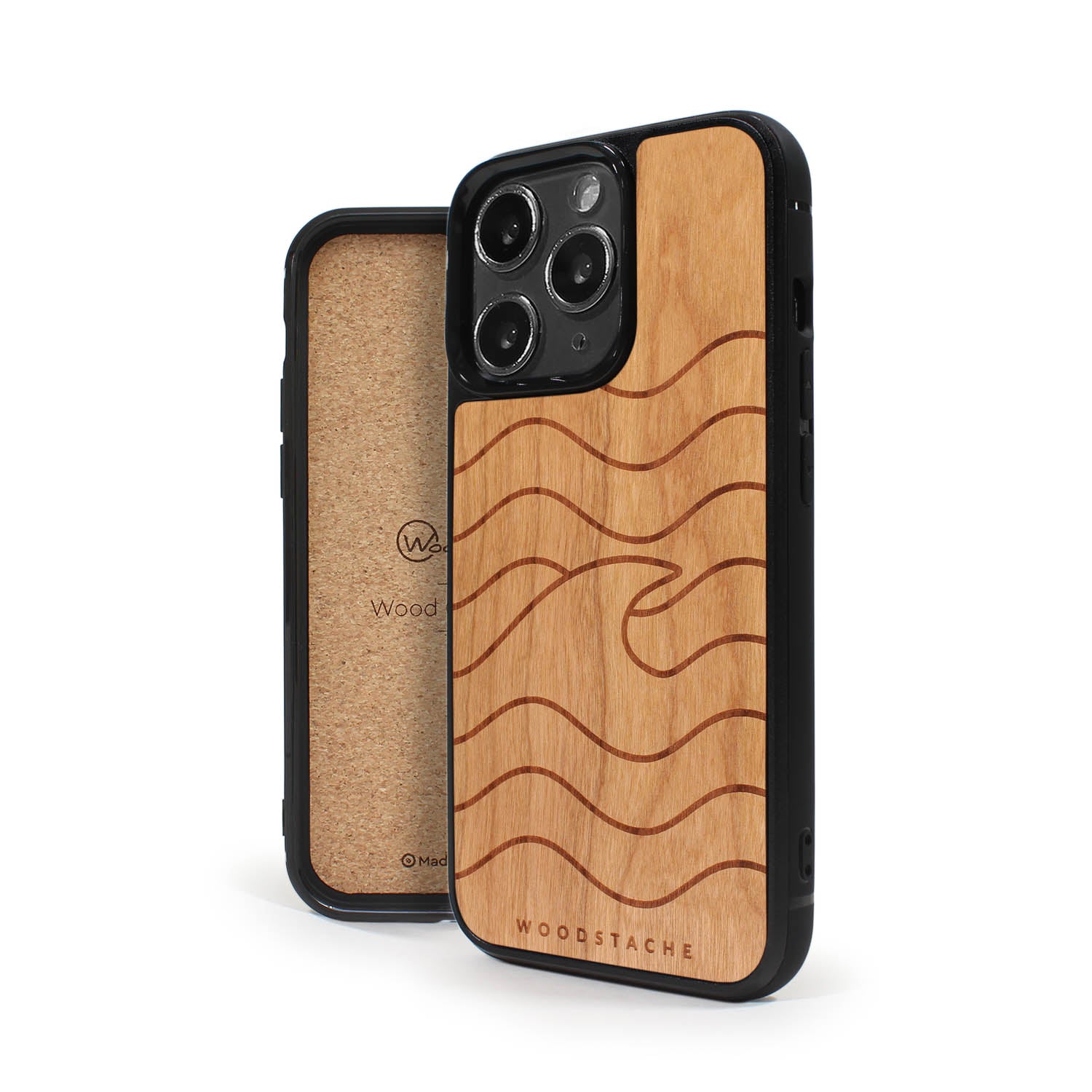Coque iPhone en bois VAGUE