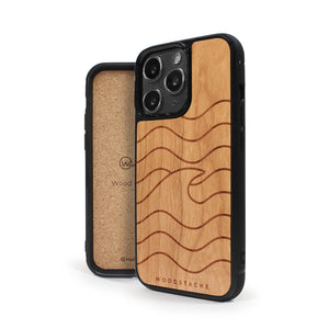 Coque iPhone en bois VAGUE