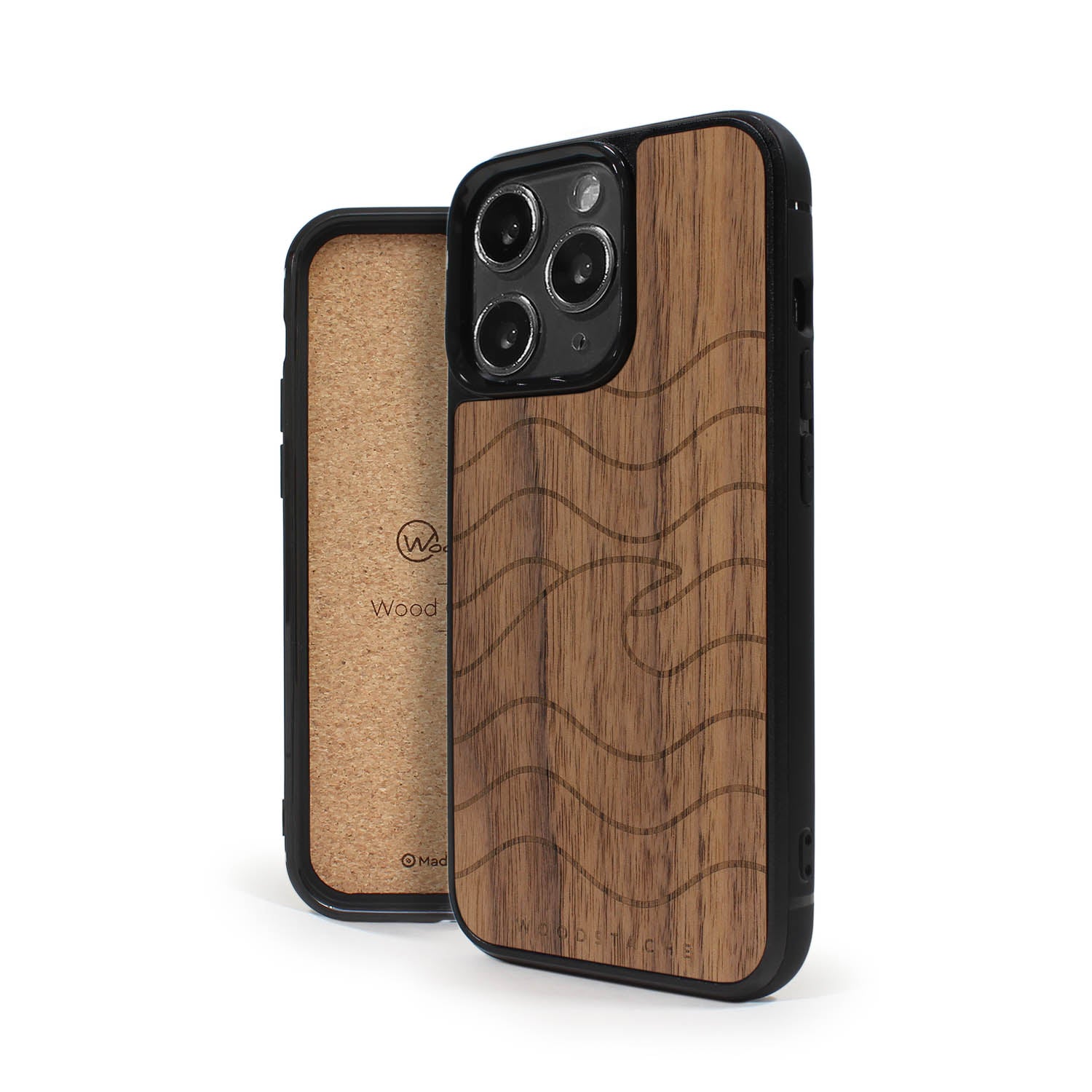 Coque iPhone en bois VAGUE