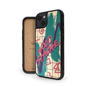Coque iPhone en bois Nineties