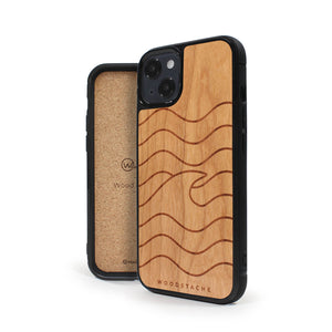 Coque iPhone en bois VAGUE