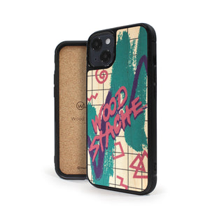 Coque iPhone en bois Nineties