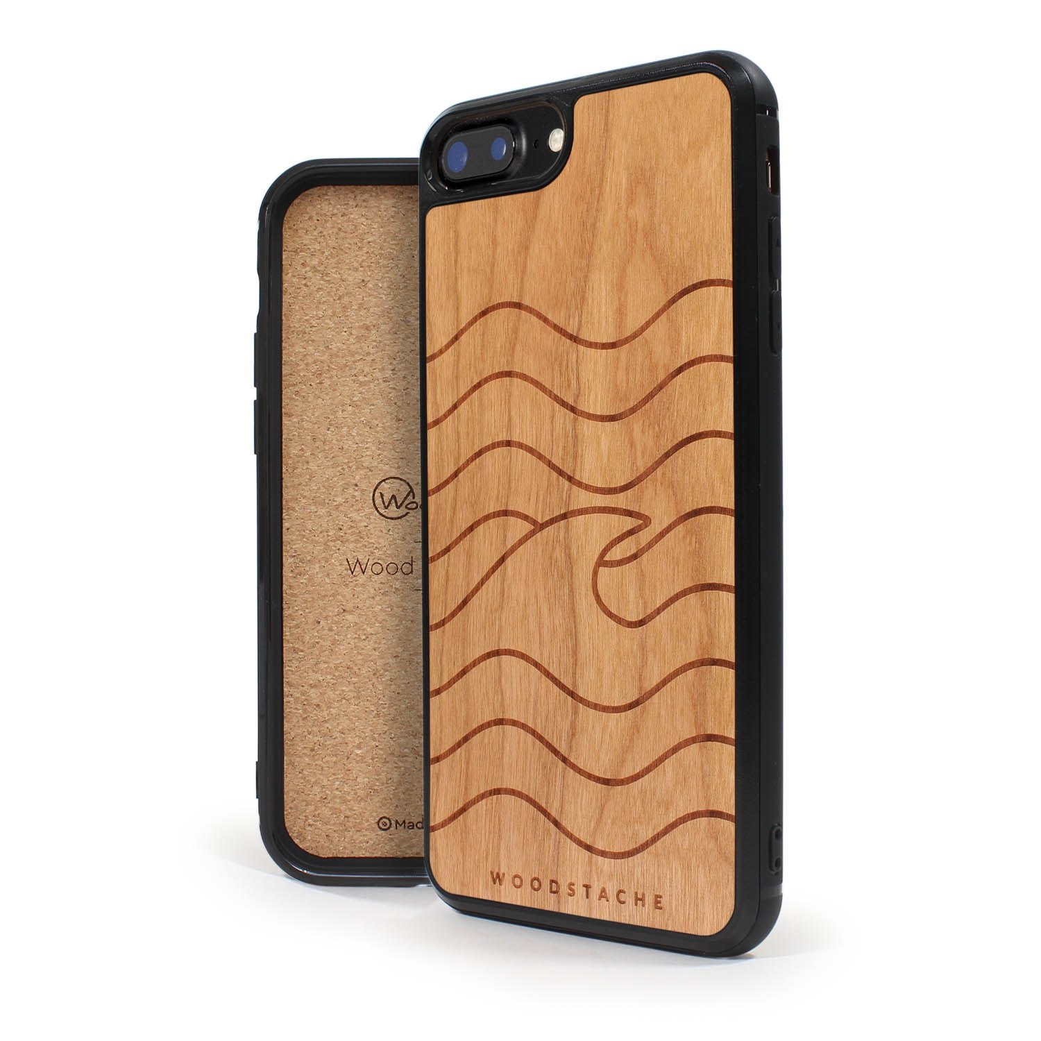 Coque iPhone en bois VAGUE