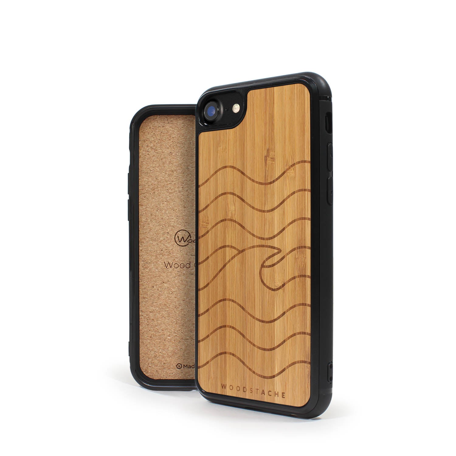 Coque iPhone en bois VAGUE