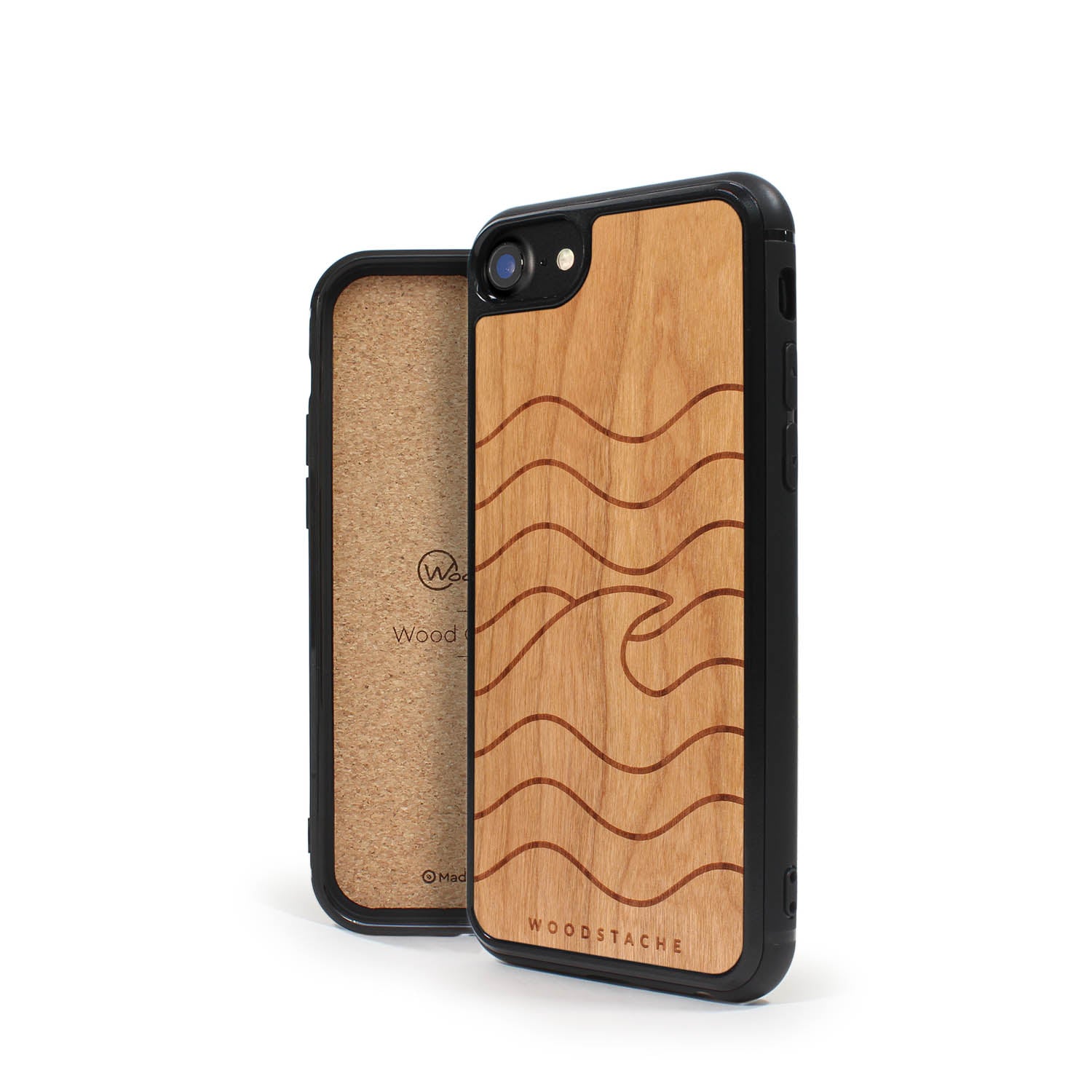 Coque iPhone en bois VAGUE