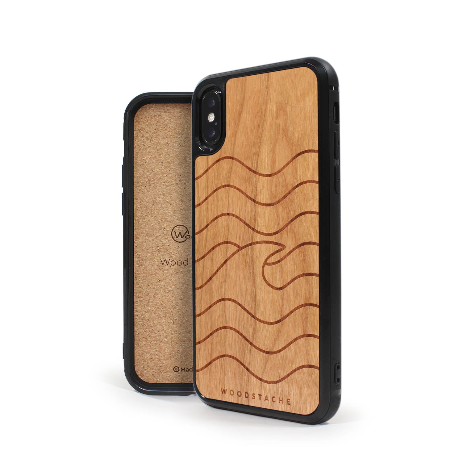 Coque iPhone en bois VAGUE