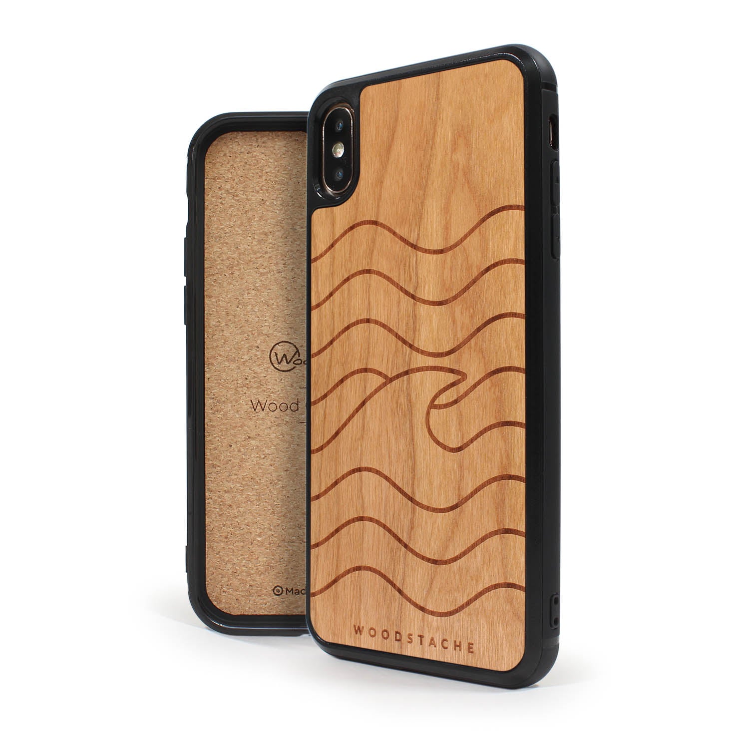 Coque iPhone en bois VAGUE