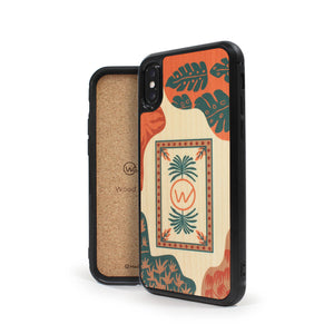 Coque iPhone en bois TROPICOLOR