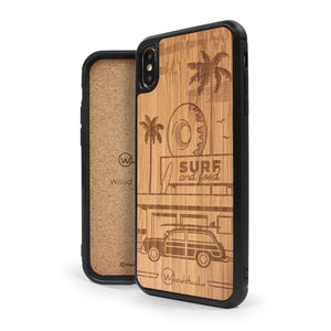 Coque iPhone en bois California