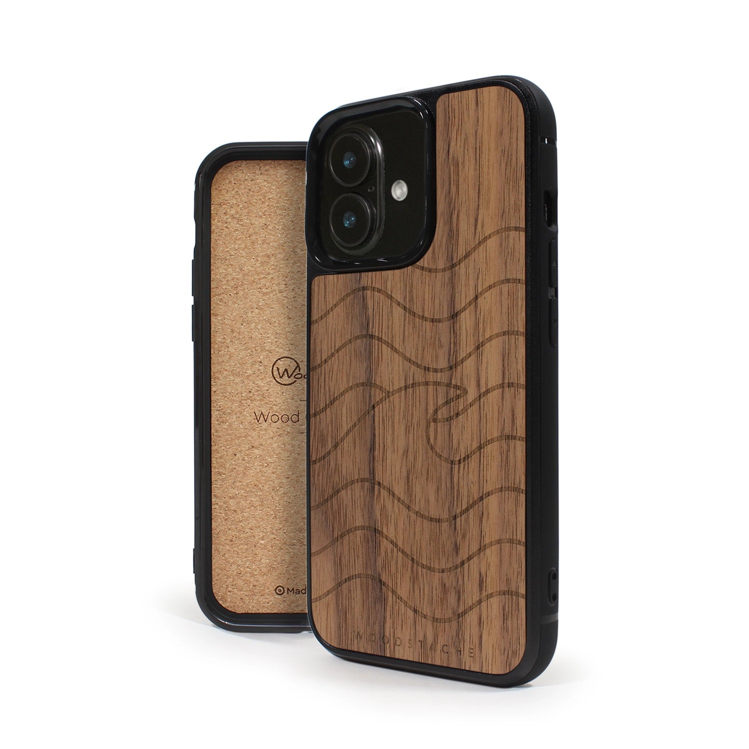 Coque iPhone en bois VAGUE
