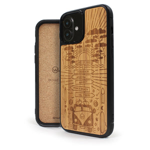 Coque iPhone en bois STORY II