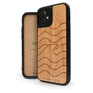 Coque iPhone en bois VAGUE