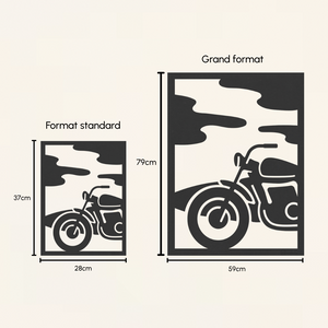 Décoration murale en bois MOTORCYCLE