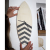 Horloge surf en bois reef Black