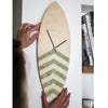 Horloge surf en bois reef kaki