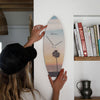 Horloge surf en bois Santa Monica