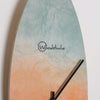 Horloge surf en bois Tie & Dye