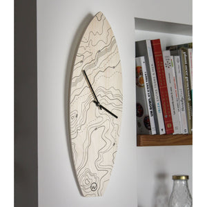 Horloge Surf en bois topo