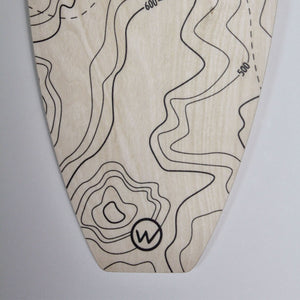 Horloge Surf en bois topo