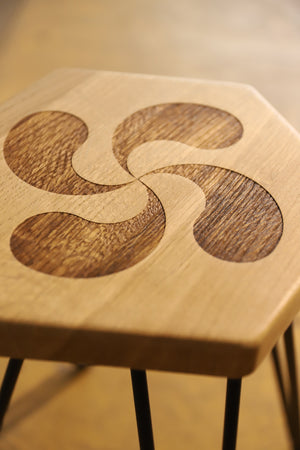 Tabouret chêne massif LAUBURU