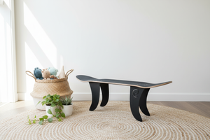 Banc GROMMET black - déco nature