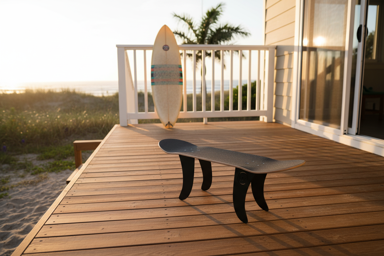 Banc GROMMET black - taille réelle