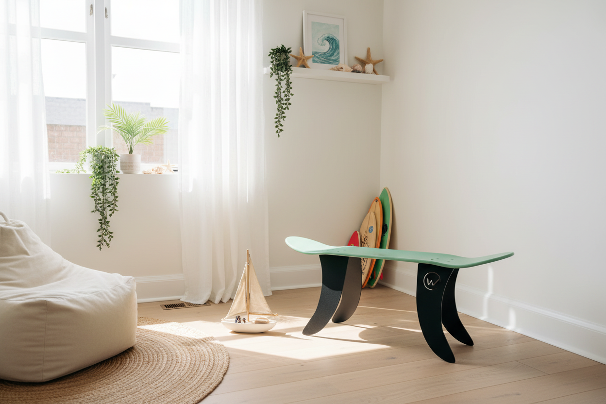 Banc GROMMET mint - déco océan nature