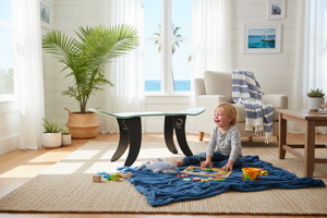 Banc GROMMET mint - enfant qui joue