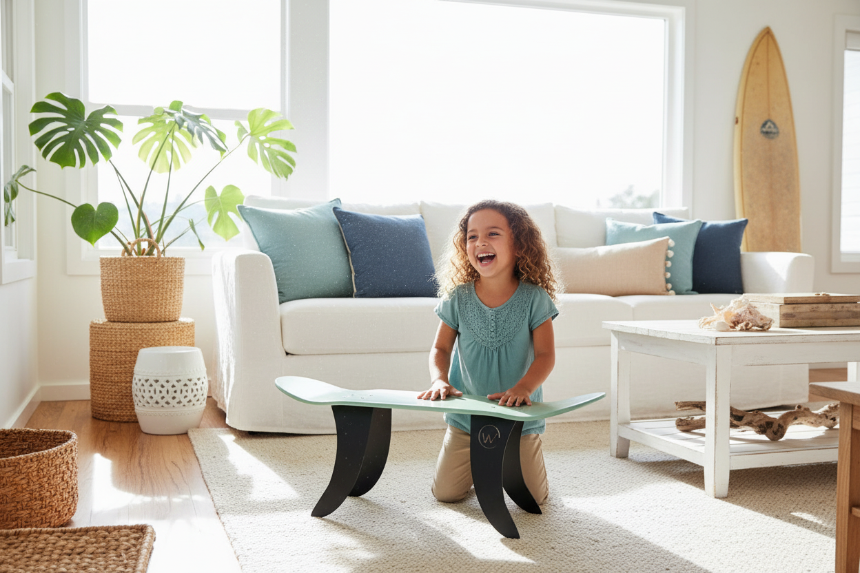 Banc GROMMET mint - fille qui joue