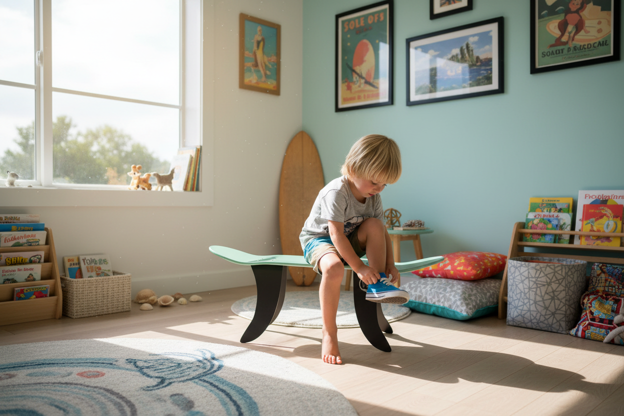 Banc GROMMET mint - utilisation enfant