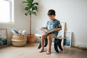 Banc GROMMET natural - enfant échelle réelle