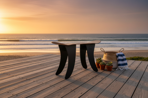 Banc Skate sur terrasse bord de mer sunset Premium Made in France