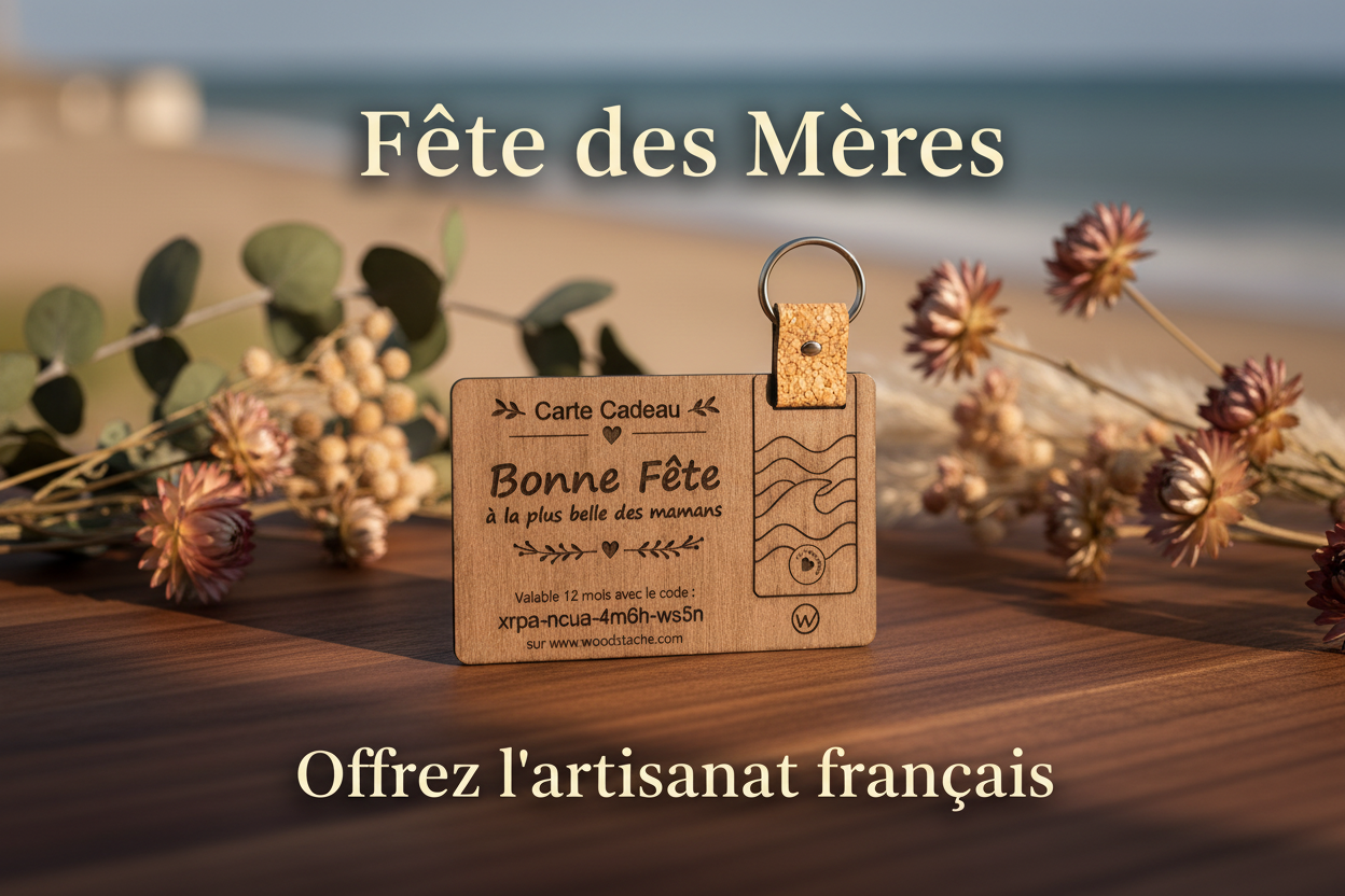 Bannière Fête des Mères Noyer - Woodstache